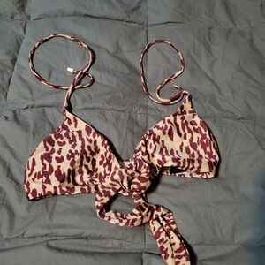 PAUL Ahermannyc tie front bikini top